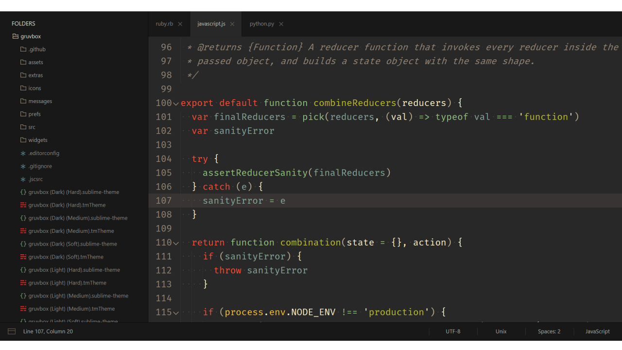 gruvbox notepad theme