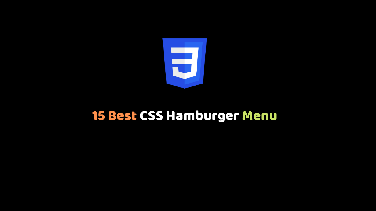 15 Best CSS Hamburger Menu