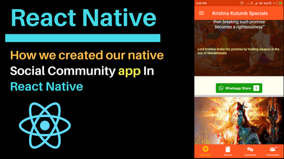 How we created our social community app In react Native