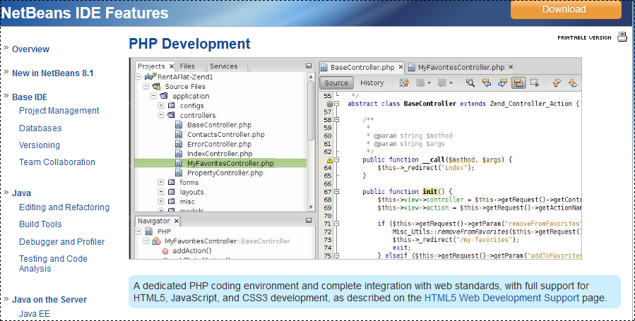 netbeans php ide