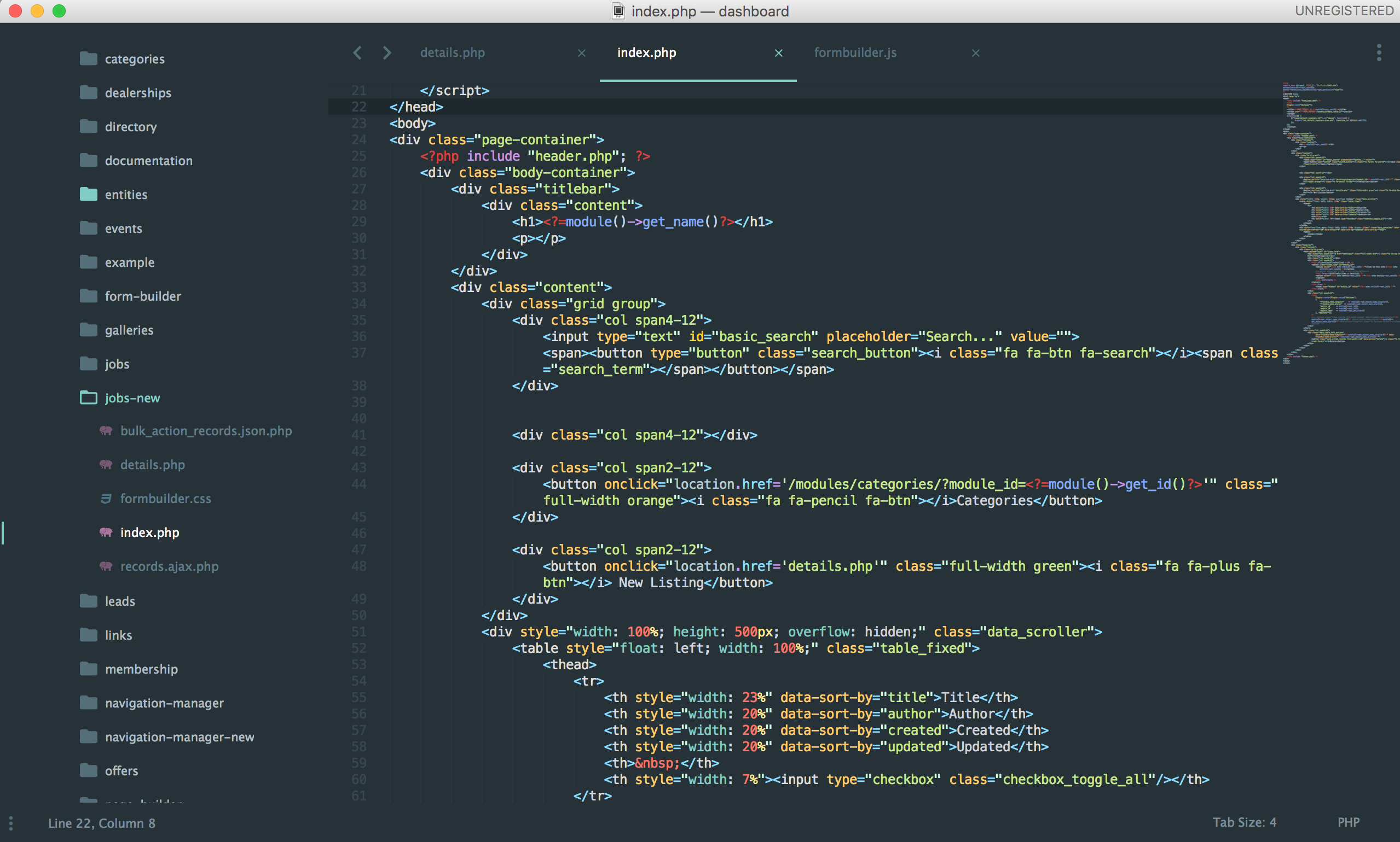 Sublime Text 3 php editor