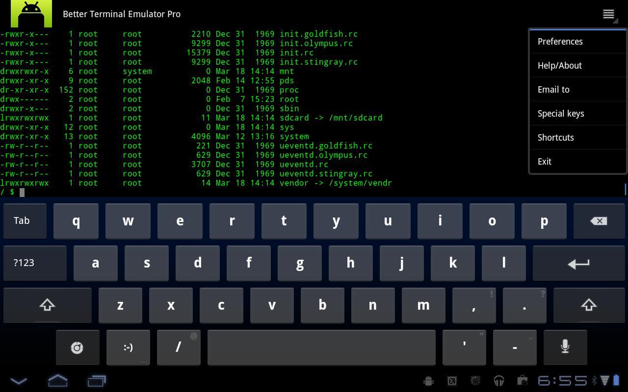 Как пользоваться программой terminal emulator for android