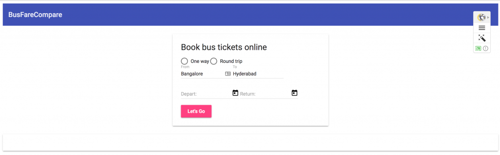 to angular how 4 material install Node.js app and bus a Angular comparison Create with fare 4