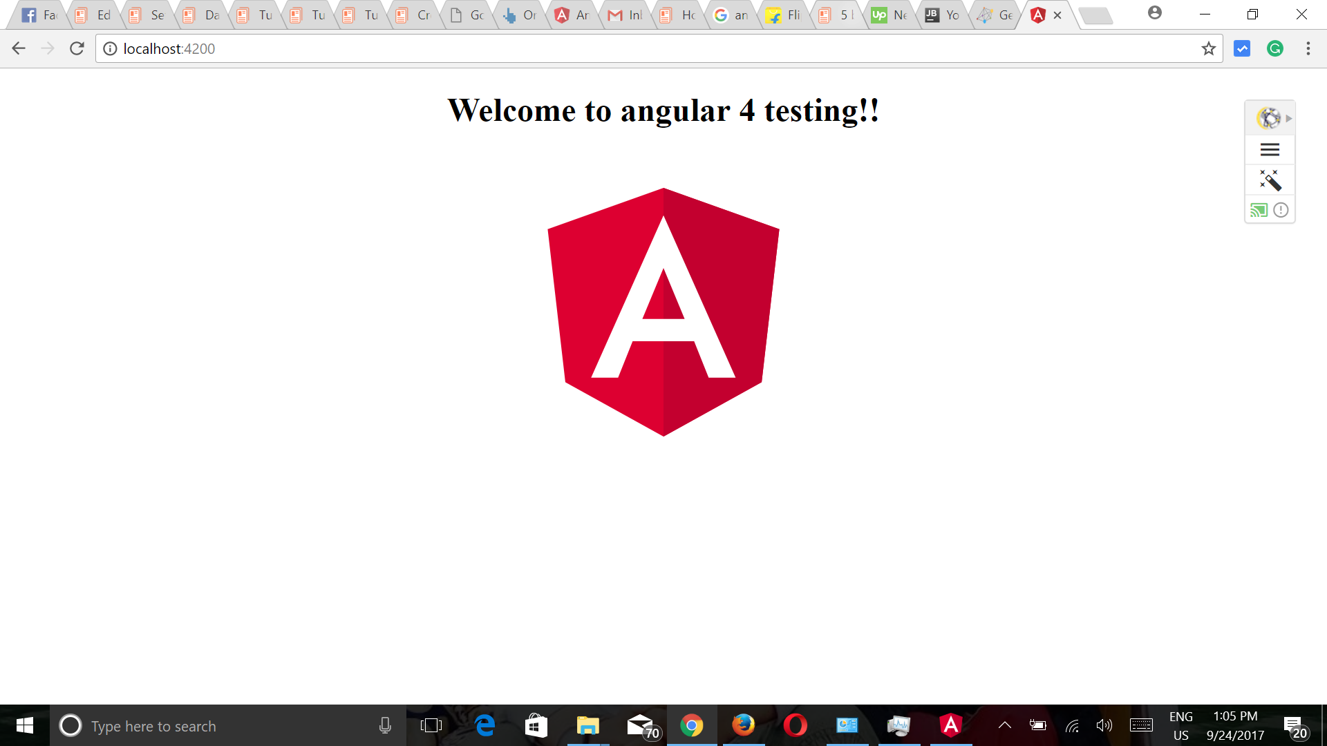 angular 4 testing