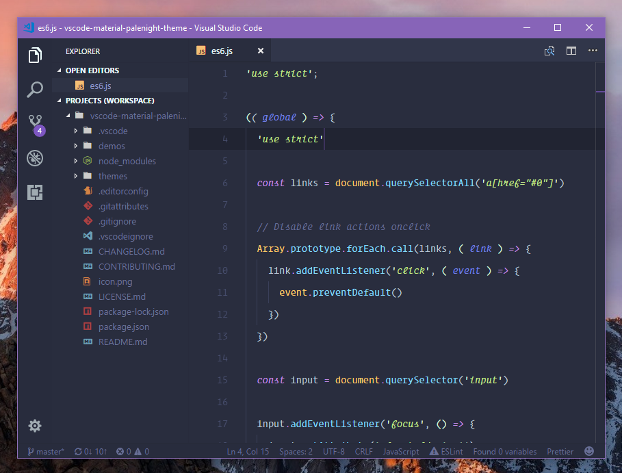 best visual studio code themes 2018