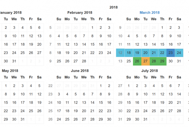 5 Best React datepicker Components - Dunebook