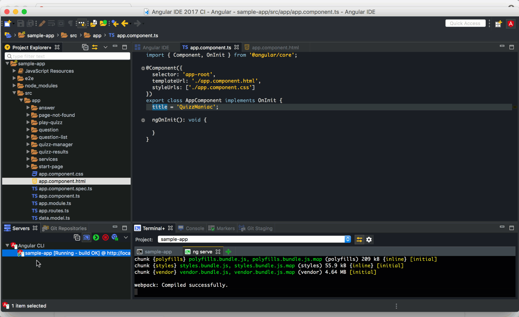 Code Live with Angular IDE