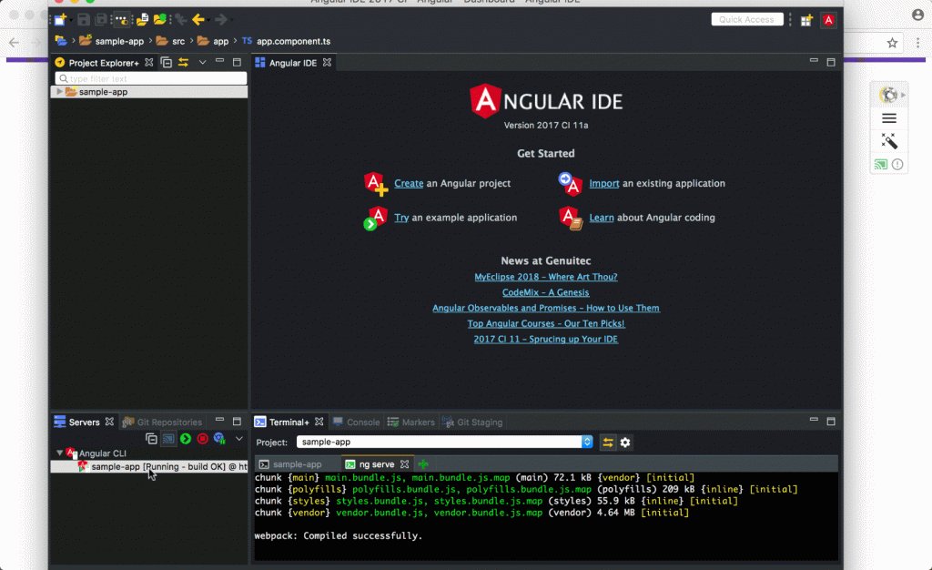 Code Live with Angular IDE