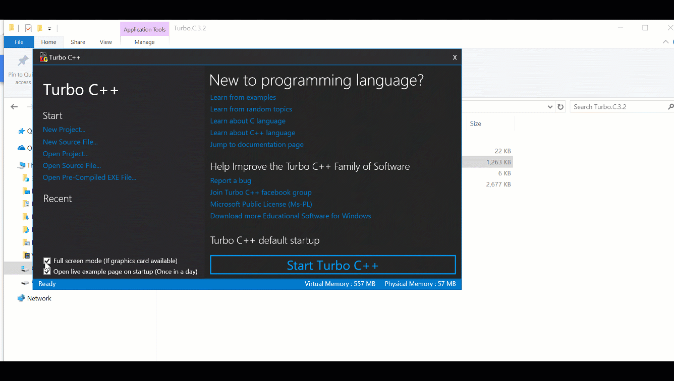 turbo c editor for windows 8