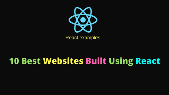 websites built using react