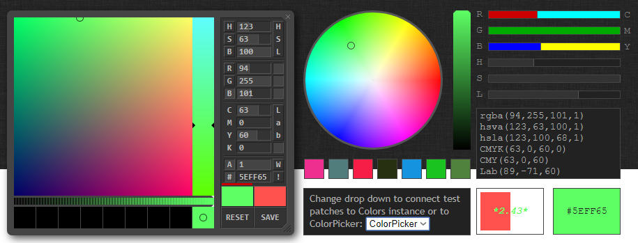 js rgb wheel color picker