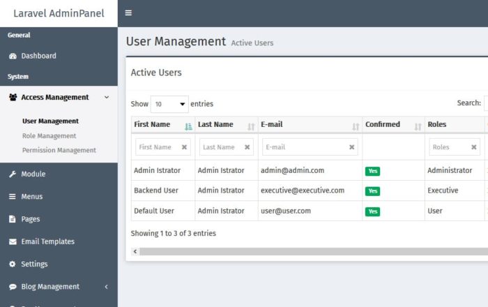 21 Best Laravel Admin Panel for faster Laravel development