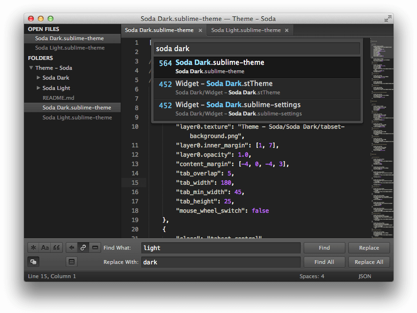 sublime text theme breakers