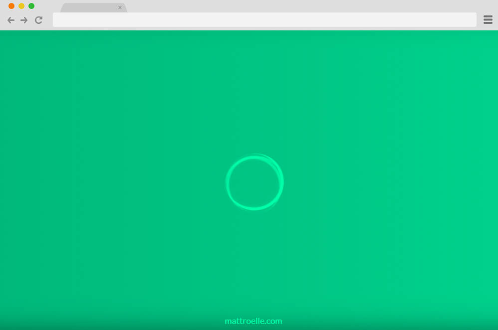 simple css loading spinner