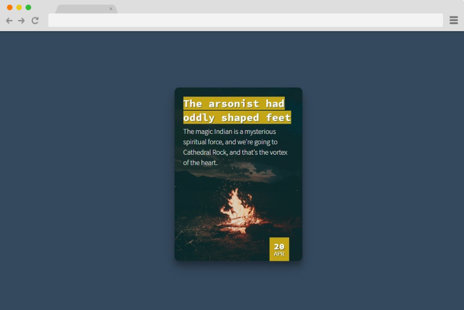 21 Best CSS Card Examples - Dunebook