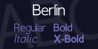 Retro Fonts berlin