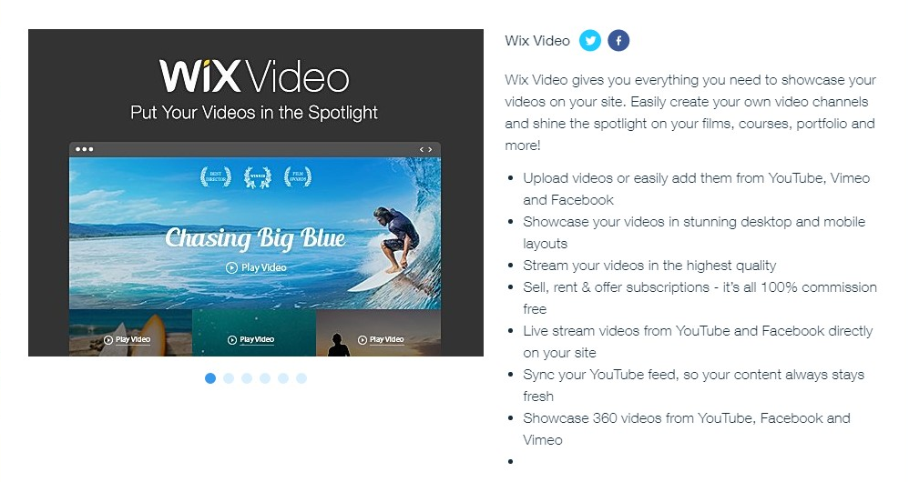 Wix Video Hosting