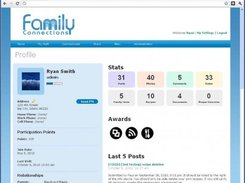 family connection project in php free download
