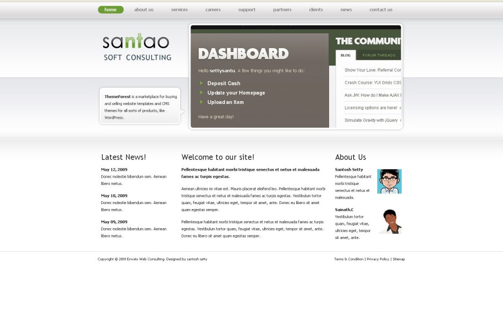 Software Company Website Templates