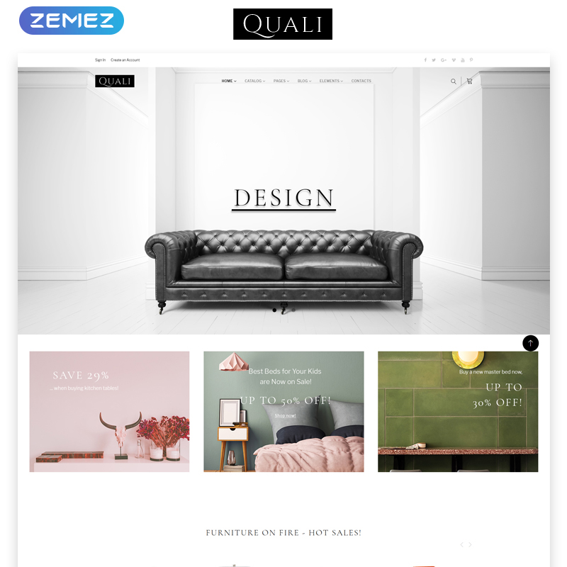 Furniture Multipage Responsive HTML Theme
