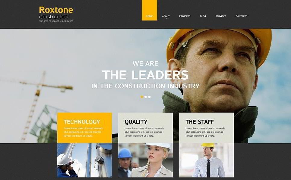 Construction Website Templates 