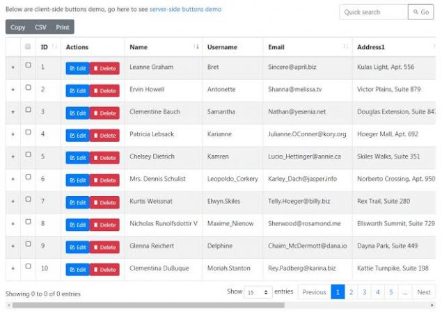 Top 15 Vue Datatable Components - Dunebook