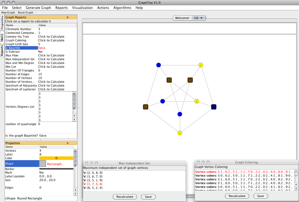  GraphTea Graph Theory Open Source Projects
