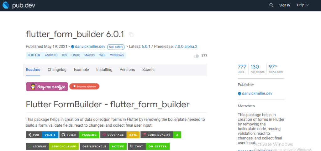 flutter form builder